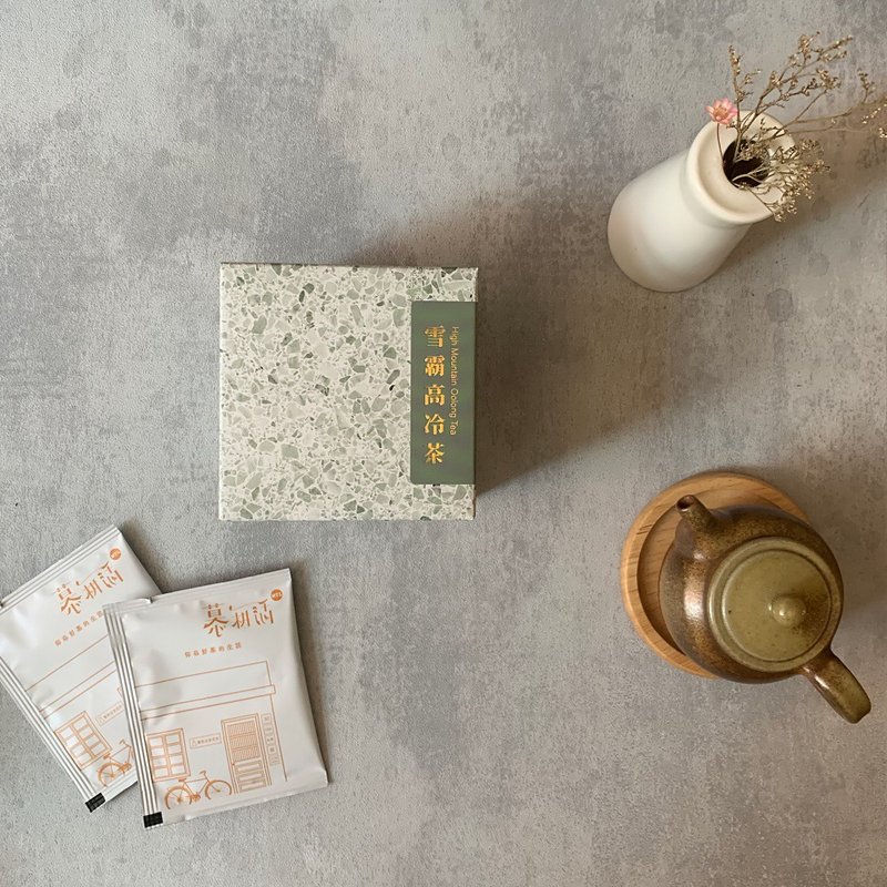 Fast Shipping【Mu Genghuo】Xueba High Cold Tea Raw Leaf Tea Bag Box - Tea - Paper Green