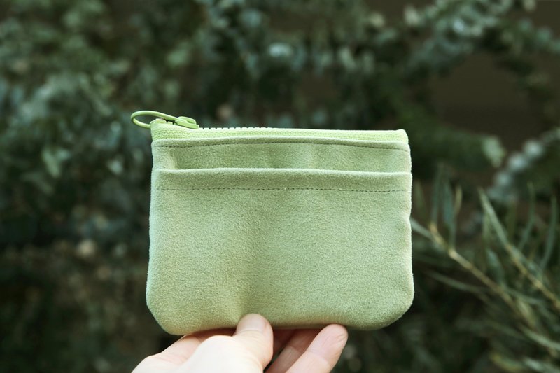 Chez. Small Things Series Zero-Zero Button-Green Grass - Coin Purses - Polyester Green