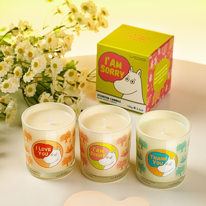 VIPO Lulumi gift scented candle 150g (3 styles) - เทียน/เชิงเทียน - วัสดุอื่นๆ 