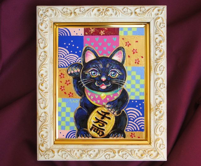 まねき猫】【大津絵】大入 看板 まねき猫】【大津絵】大入 看板