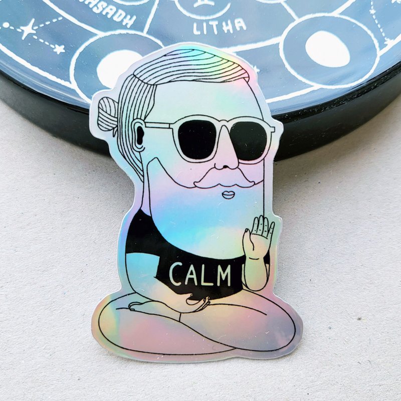 CALM | Hologram Sticker | malut - Stickers - Paper 