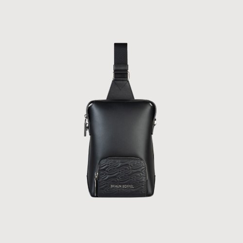 BRAUN BUFFEL 德國小金牛 【免費贈送送禮提袋】諾瓦 胸包-黑/BF550-22-BK