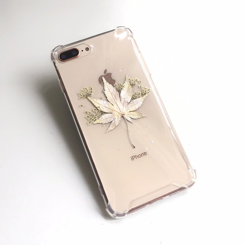 A limited edition of Wen Qing IPHONE 7+/8plus Embossed Dream Maple Leaf Pneumatic Shell - Phone Cases - Plants & Flowers 