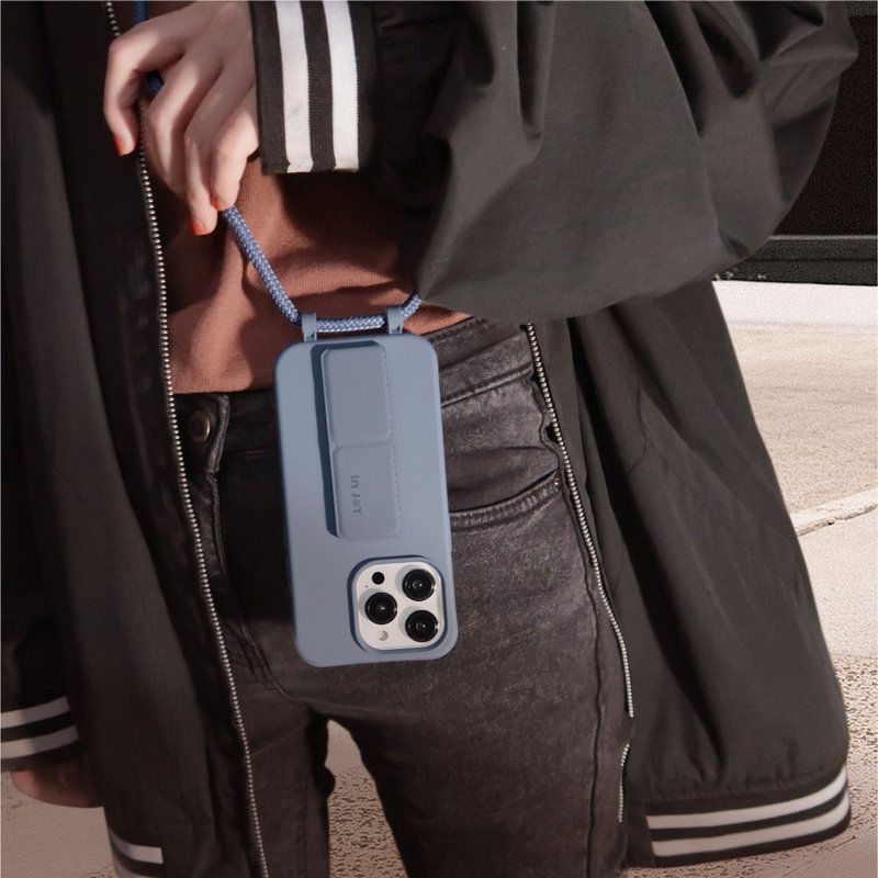 Urban Basic  TPU Crossbody iPhone Case , Adjustable Resizable Rope - เคส/ซองมือถือ - พลาสติก สีม่วง