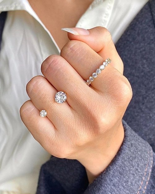 Glowy Jewelry 【熱賣】【手作】純銀戒指 - 5A 比利時鋯石 - 925純銀
