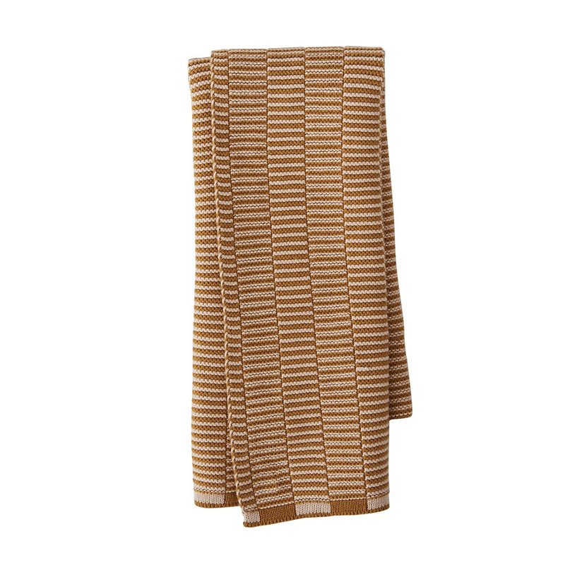 Stringa Layered Line Organic Cotton Universal Towel-Caramel Rose - เครื่องครัว - ผ้าฝ้าย/ผ้าลินิน หลากหลายสี