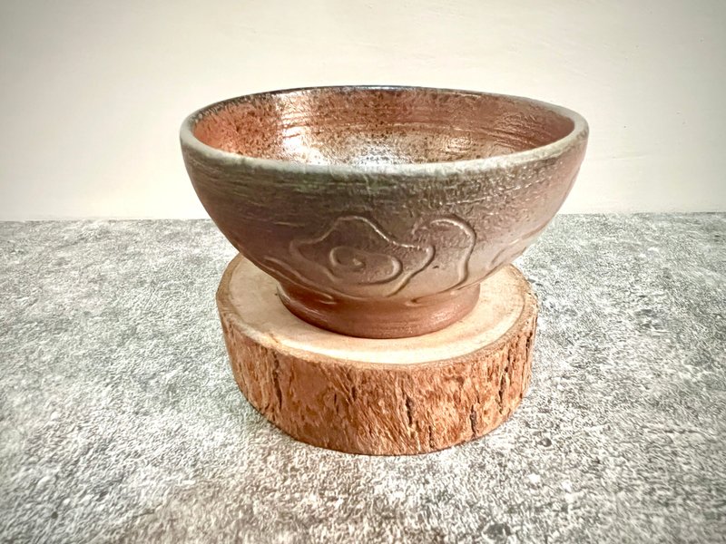 雲紋柴燒茶杯 - 茶壺/茶杯/茶具 - 陶 