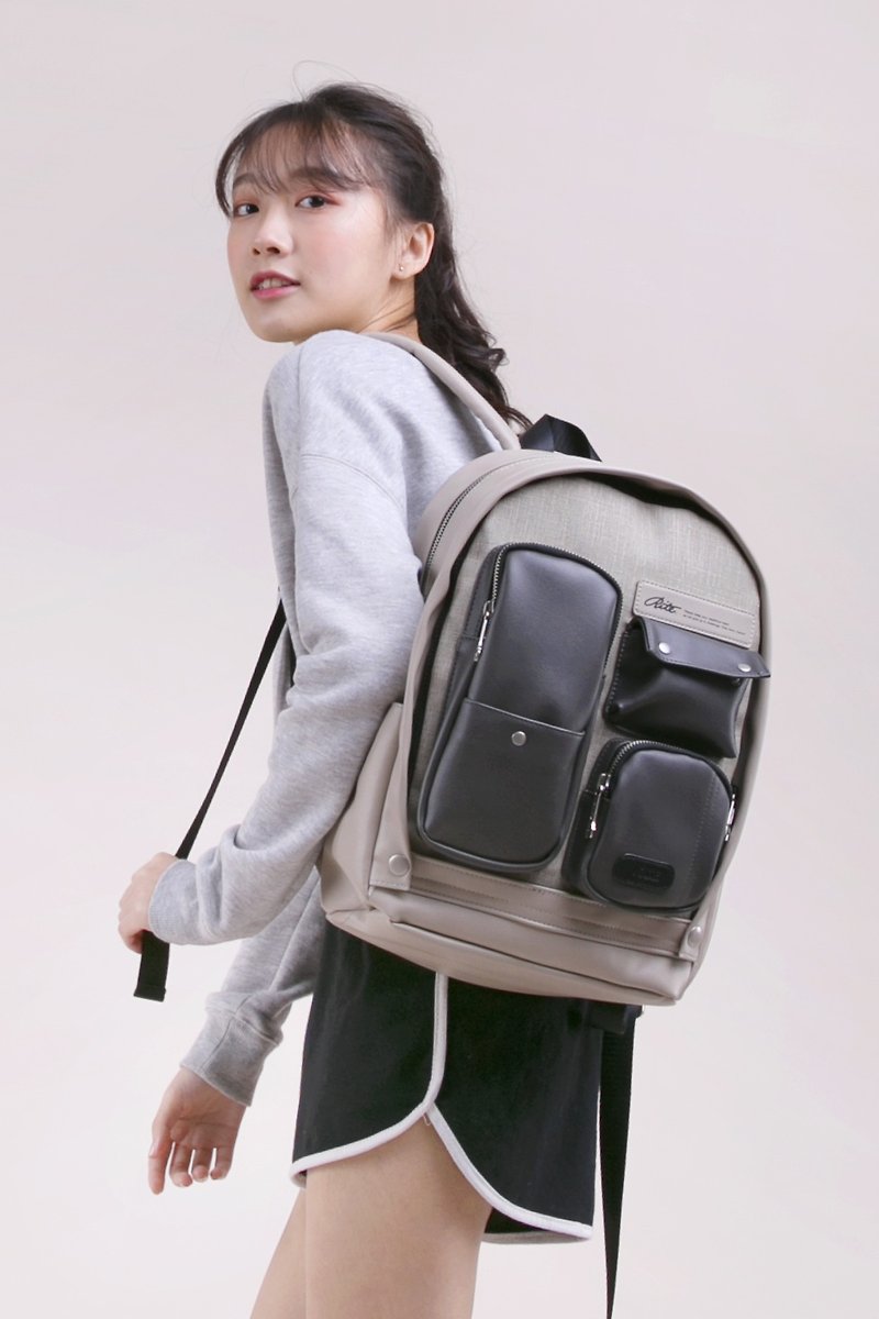 [Chinese Valentine's Day gift 88% off] 2018 twin series - fantasy scarecrow bag - fairy special - Backpacks - Waterproof Material Khaki