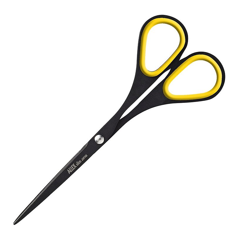 Slim Slim Long Blade Scissors (Large) 140-Non-sticky Glue Yellow - Scissors & Letter Openers - Stainless Steel Yellow