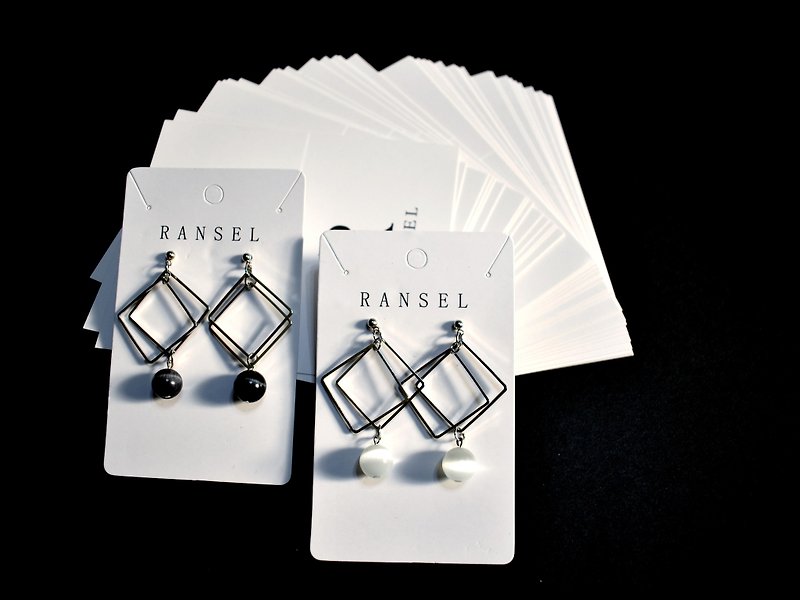 Handmade Sterling Silver Earrings - Geometric Series ∣ Double Basket ∣ (Changeable Clip) - Earrings & Clip-ons - Sterling Silver 