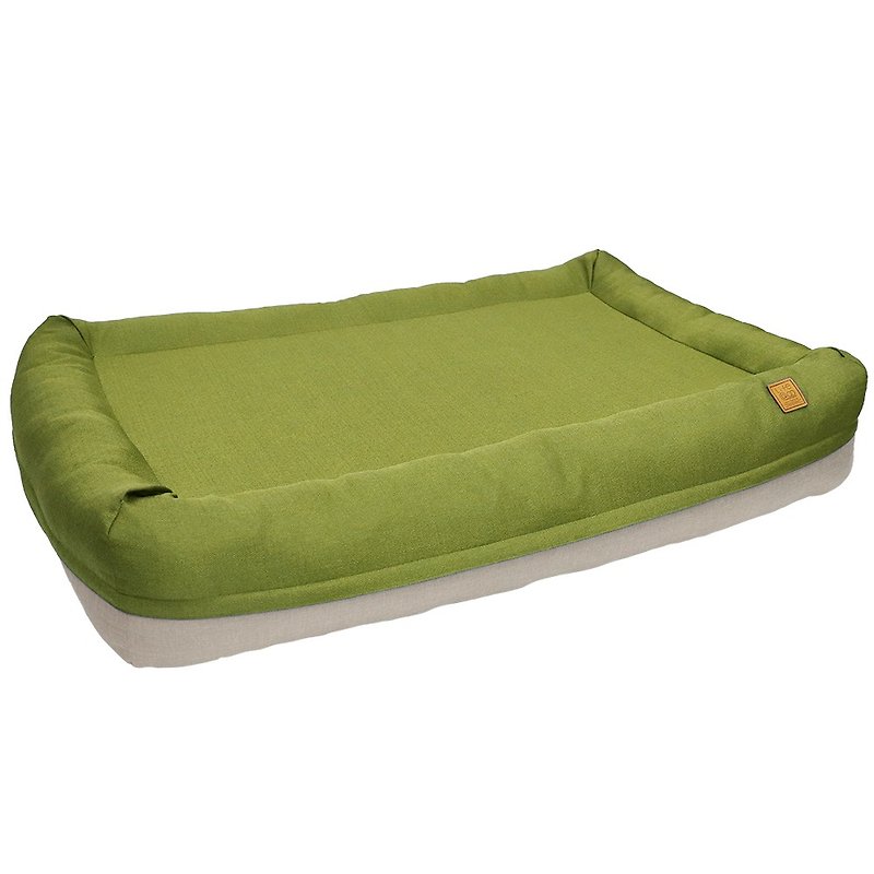 Lifeapp Air Castle Air Bed / Mustard Green / L Complete set removable and washable - ที่นอนสัตว์ - วัสดุอื่นๆ สีเขียว