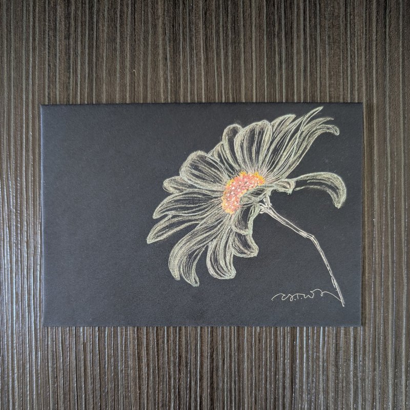 雛菊 歐式信封 / 親筆手繪 非燙金印刷 / 贈同花系萬用卡1張 - 信封/信紙 - 紙 