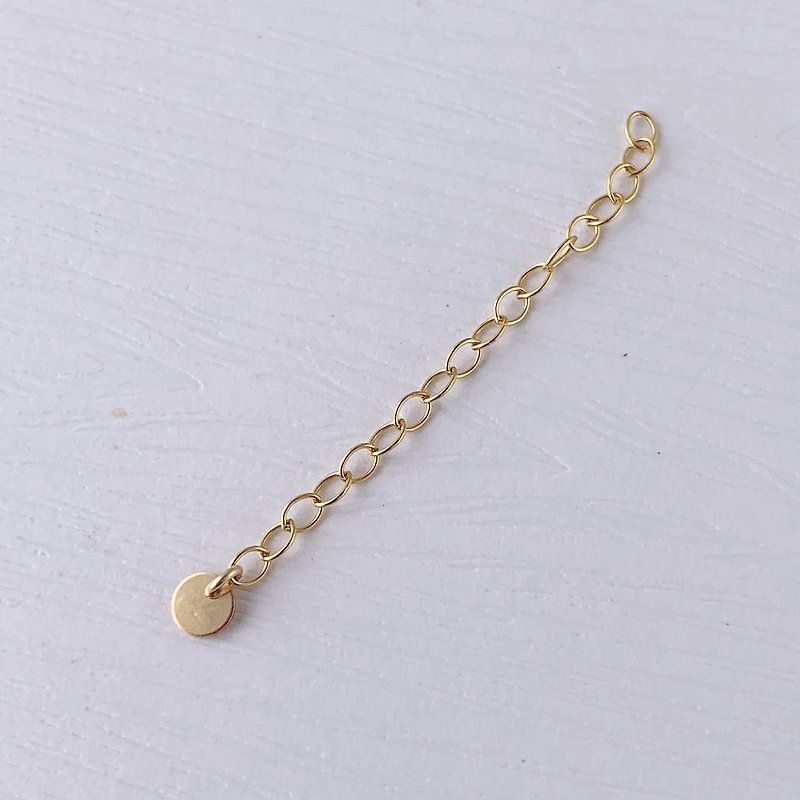 Add-on purchase-extension chain 14K gold-filled gold-covered water wash does not fade - อื่นๆ - เครื่องประดับ สีทอง