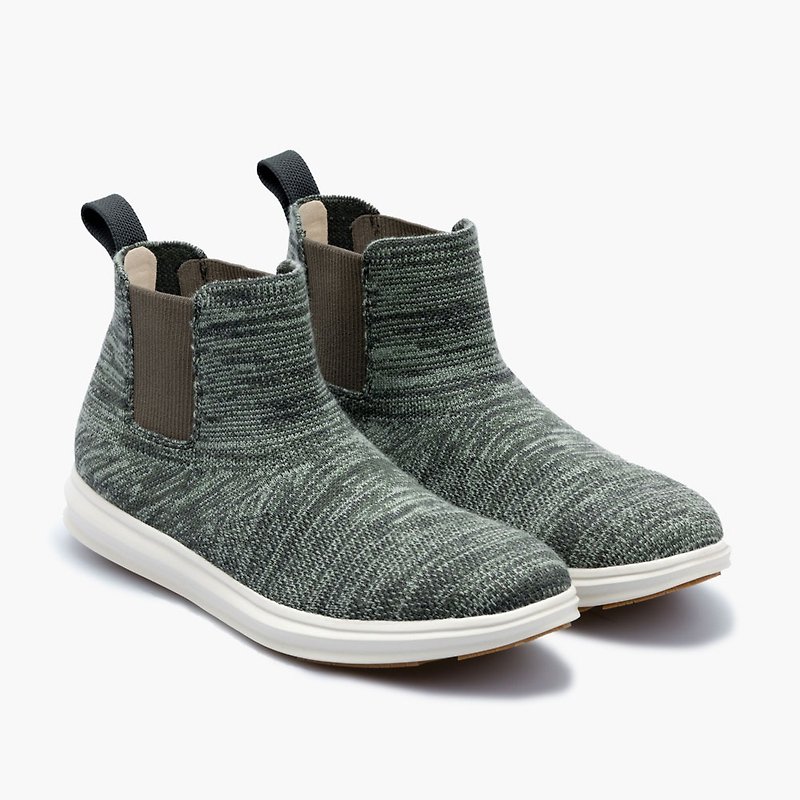 (MEN)CHELSEA BOOTS/Forest Green - Men's Boots - Polyester Green