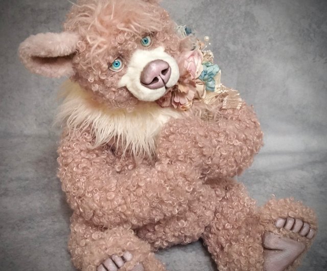 クマ ティファニー OOAKおもちゃぬいぐるみテディベア