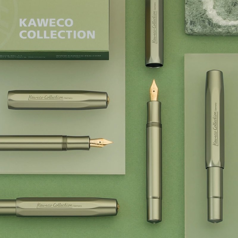 德國 KAWECO COLLECTION 系列鋼筆 橄欖石綠 - 鋼筆 - 鋁合金 綠色