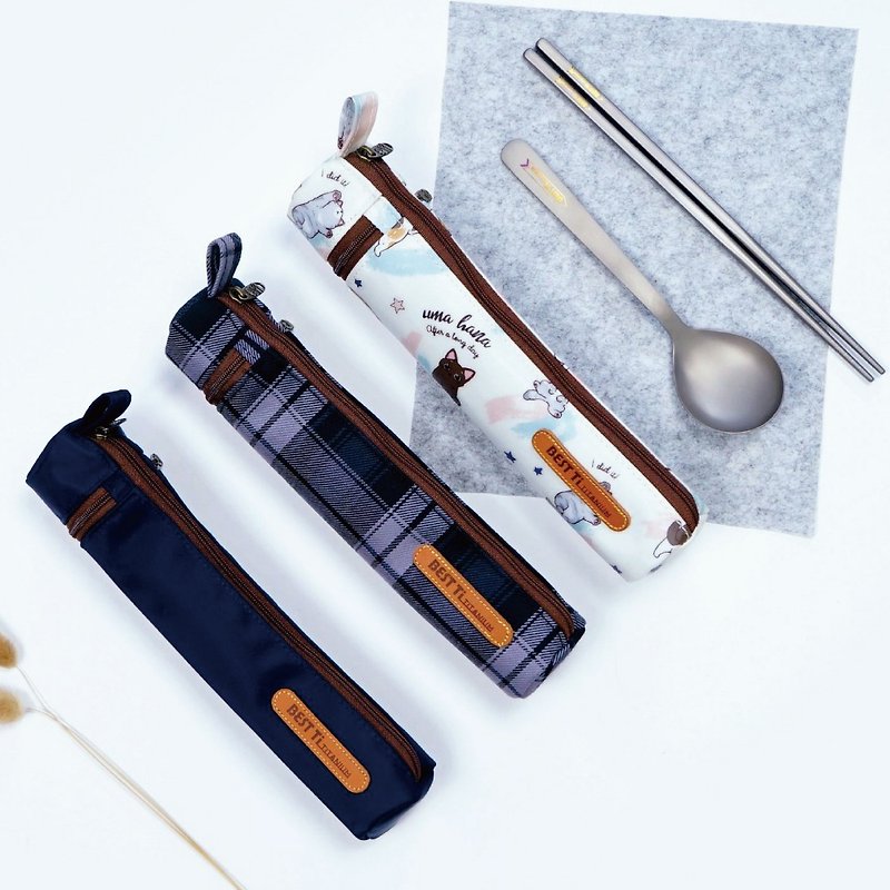 Waterproof cylinder cutlery bag exclusive joint design x uma hana cutlery bag made in Taiwan MIT - อื่นๆ - วัสดุกันนำ้ หลากหลายสี