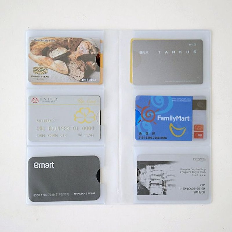 Funnymade 可擴充皮革書套S專用-PVC票卡袋名片夾S,FNM33105 - 文件夾/資料夾 - 紙 透明