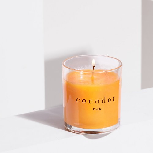 COCODOR 珂珂朵爾 cocodor-香氛精油蠟燭130g-蜜桃Peach