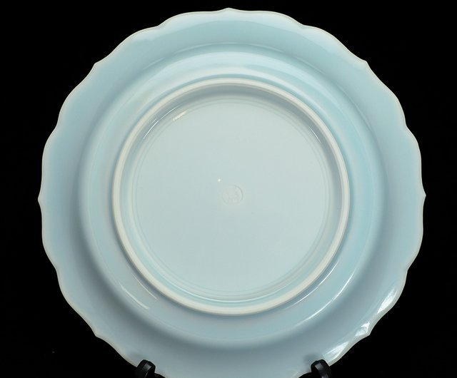 TF20 快山窯 塚本満 青白磁・白瓷 華文輪花 鉢 二客