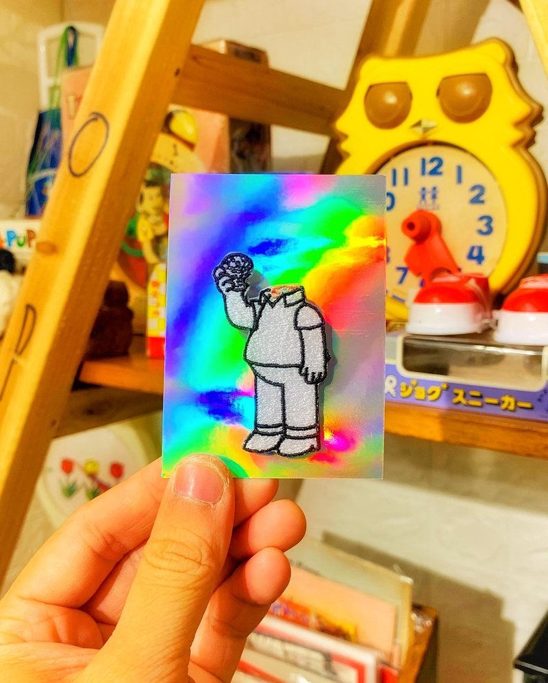 Homer Simpson 砍掉重練 刺繡襟章 - 胸針 - 繡線 多色