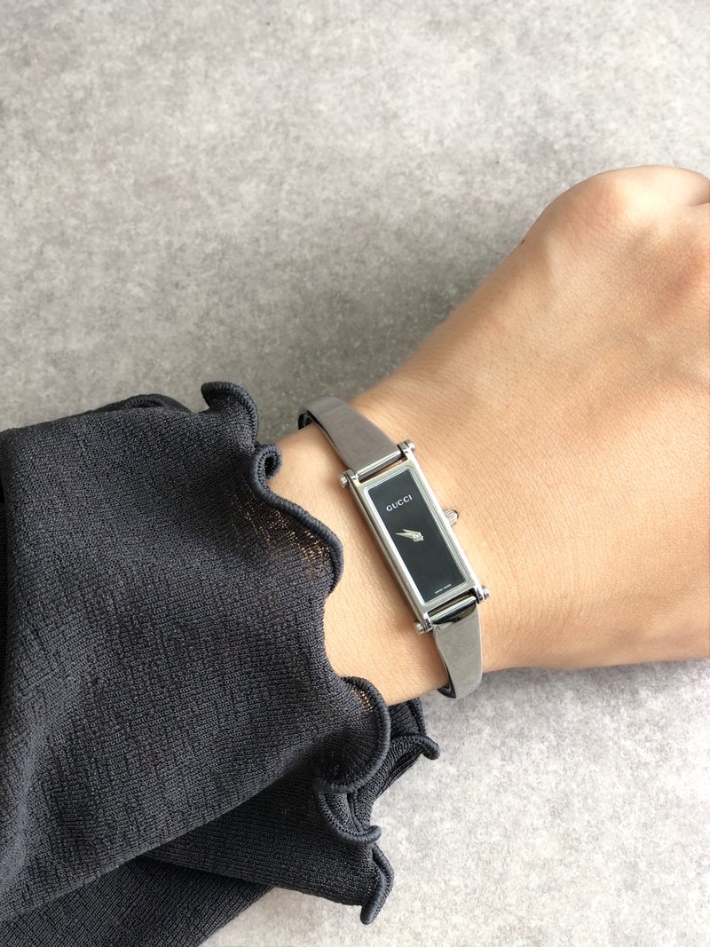 【 日本直送　名牌中古包 】GUCCI グッチ 腕時計 シルバー ステンレススチール クォーツ 1500L vintage ヴィンテージ オールド u74u6j - 女錶 - 不鏽鋼 銀色