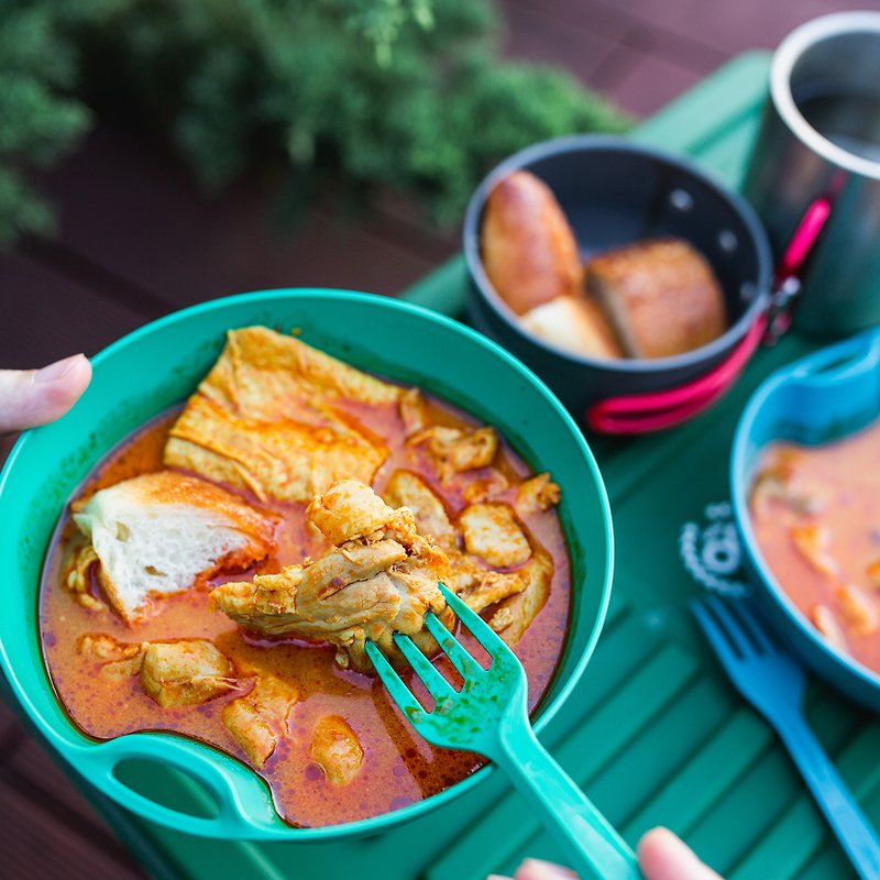 【野餐必備】南洋叻沙咖哩雞 - 即煮包5包組 - 料理包/調理包 - 新鮮食材 橘色