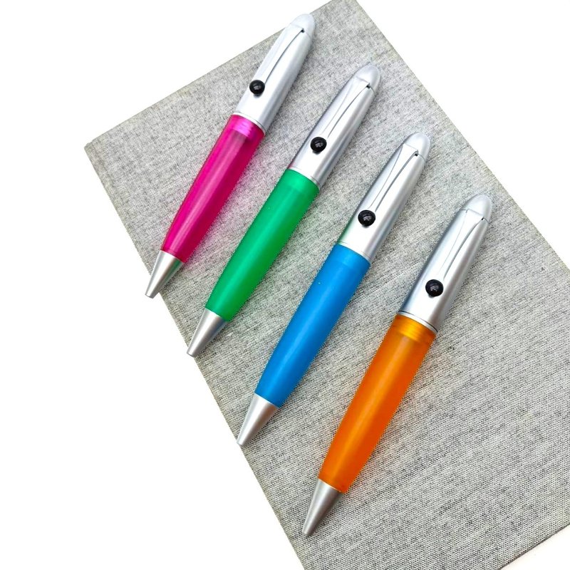 Happy transparent jelly, light weight and easy to write, ball pen with rotating refill, Parker type refill and pen box - ปากกา - โลหะ 