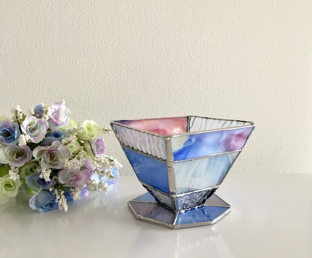 デイドリーム パステル ブルー ピンク ガラス Bay View - ショップ Bay View Glass Arts 置物 - Pinkoi