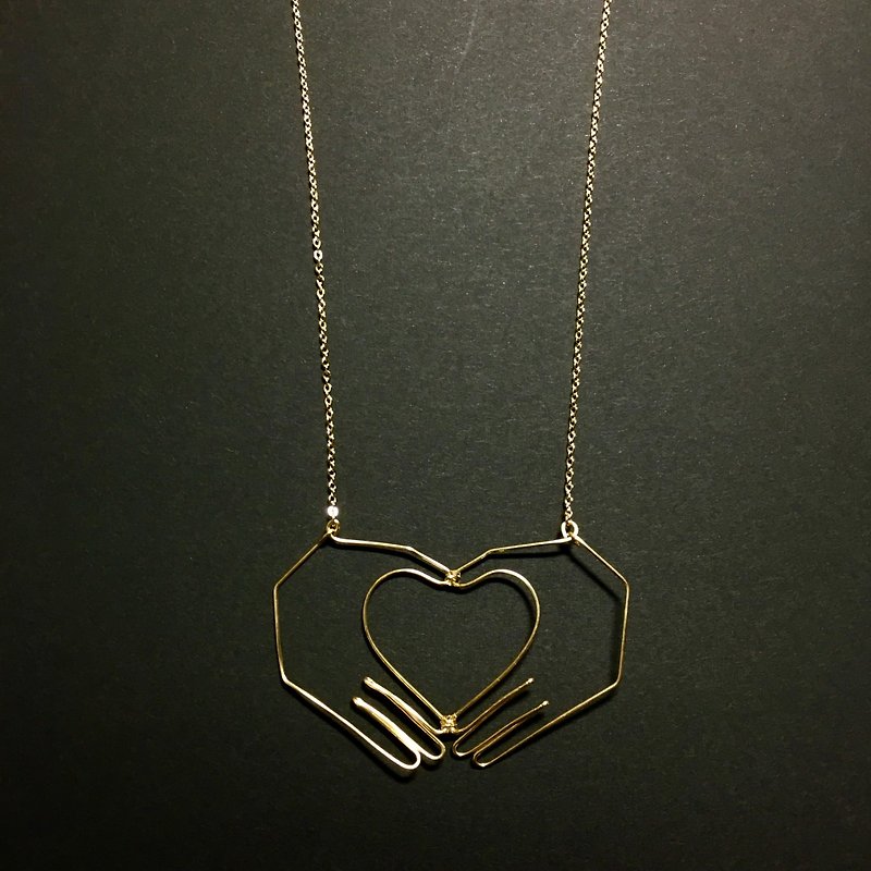 Wire necklace heart - สร้อยคอ - วัสดุอื่นๆ หลากหลายสี