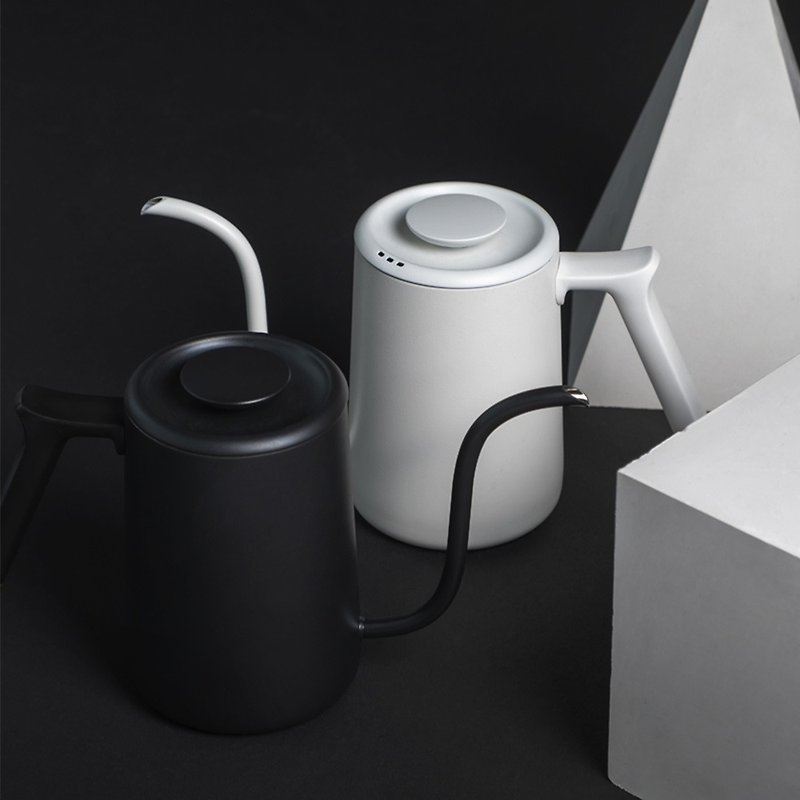 TIMEMORE Pure Stainless Steel Coffee Hand Punch Pot 700ml-Matte White/Black - เครื่องทำกาแฟ - สแตนเลส หลากหลายสี