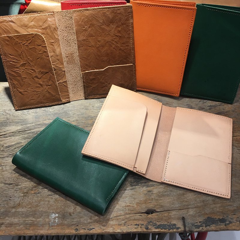 leather passport holder - Passport Holders & Cases - Genuine Leather Multicolor