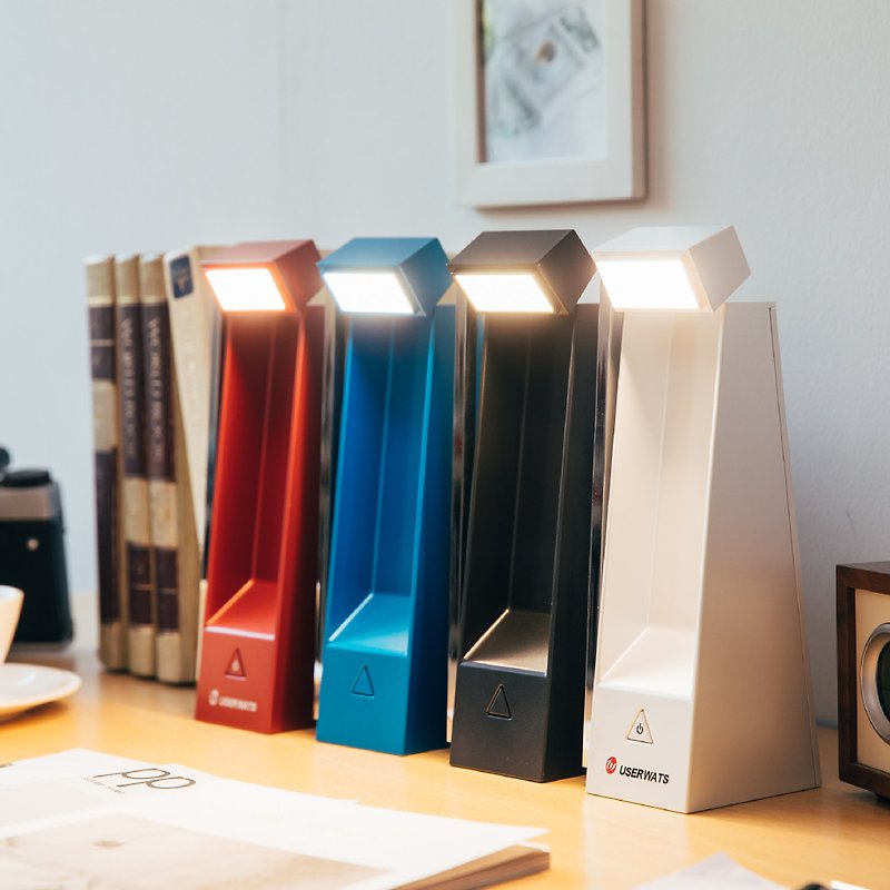 卒業ギフト USERWATS デザイナー LED 目の保護デスクランプ 収納簡単 (4 色) - 照明・ランプ - プラスチック ホワイト