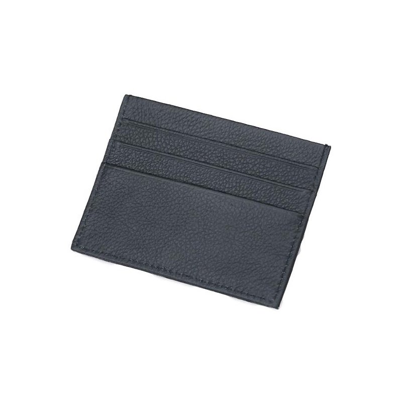 Kings Collection First Layer Cow Leather Slim Card Holder CH19001 Black - Card Holders & Cases - Genuine Leather Black