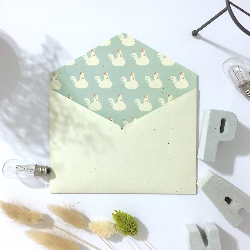 Cool Chicken / Chicken Series Envelope - การ์ด/โปสการ์ด - กระดาษ สีเขียว