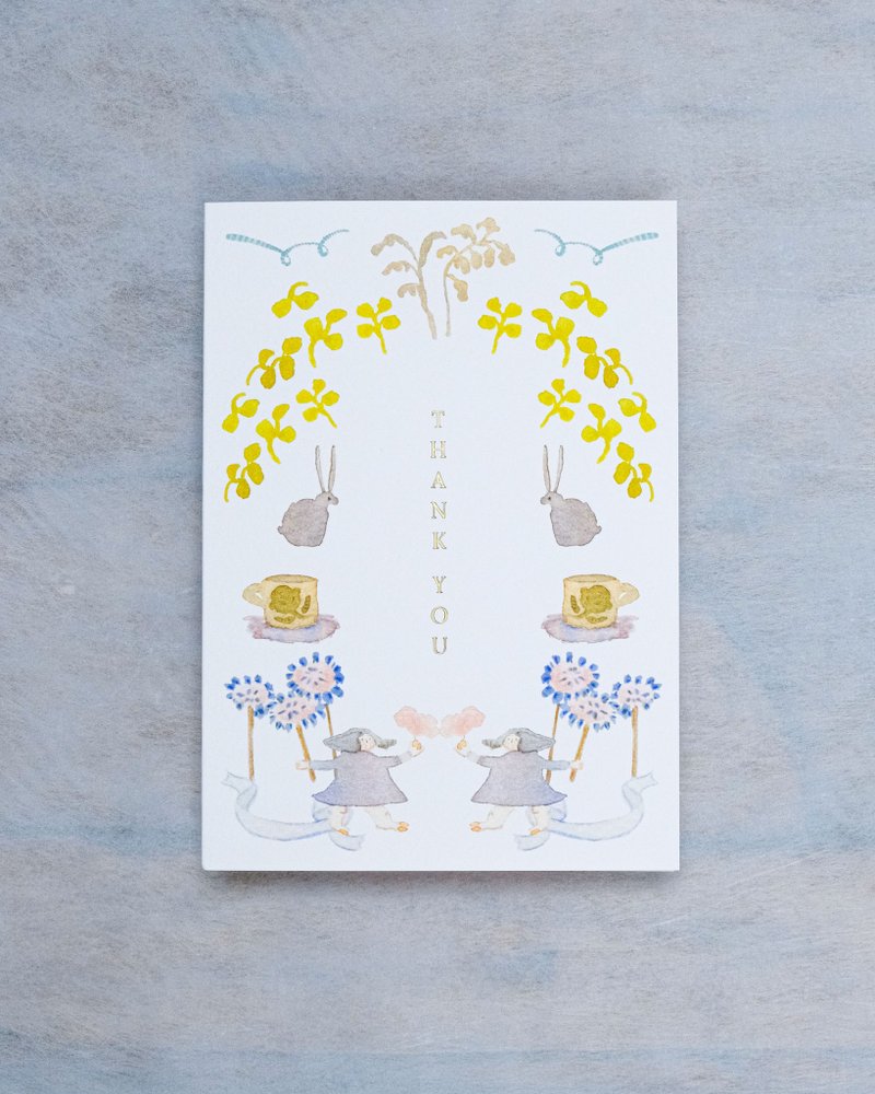 棉花糖 感謝卡 - 卡片/明信片 - 紙 