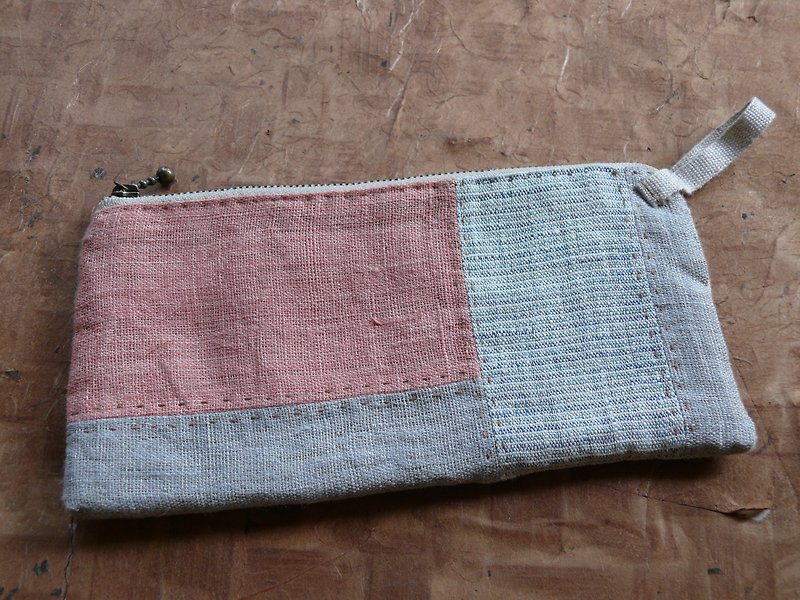 Hand-woven hemp wallet H - กระเป๋าสตางค์ - ผ้าฝ้าย/ผ้าลินิน หลากหลายสี
