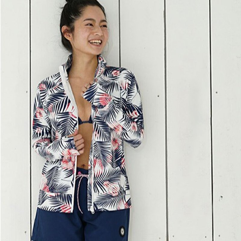 【Japan HeleiWaho】Sun Protection Quick-Dry Long-Sleeve Jellyfish Jacket (Women) - Zippered - เสื้อผู้หญิง - เส้นใยสังเคราะห์ หลากหลายสี