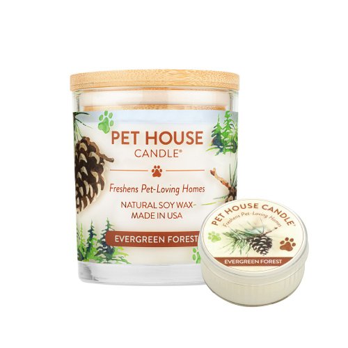 毛寵世代旗艦店 【美國PET HOUSE】室內除臭寵物香氛蠟燭-翡翠松林