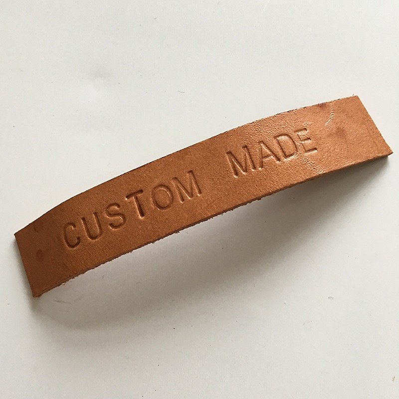 Customised leather name tag - Other - Genuine Leather 