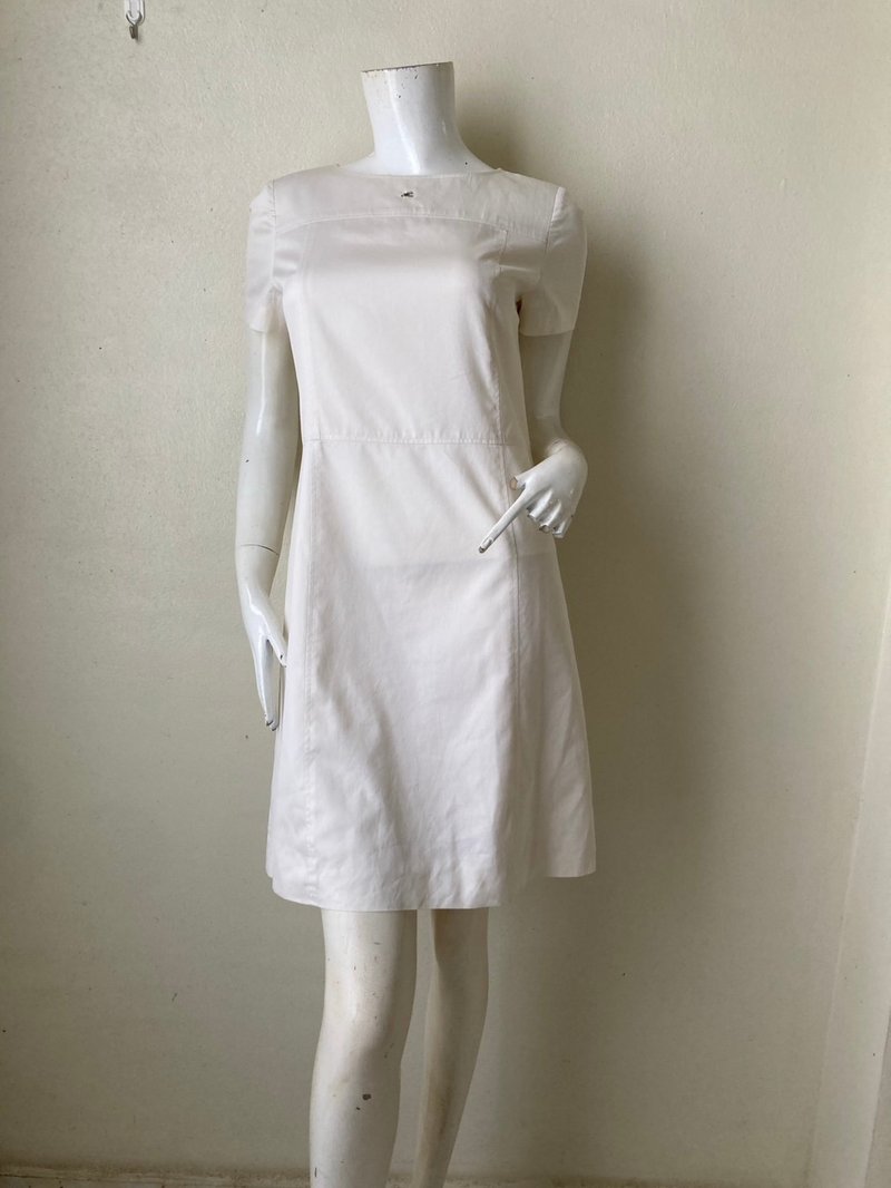 Vintage Courreges Cotton Mini Dress Size 9 will fit S-M - 洋裝/連身裙 - 棉．麻 