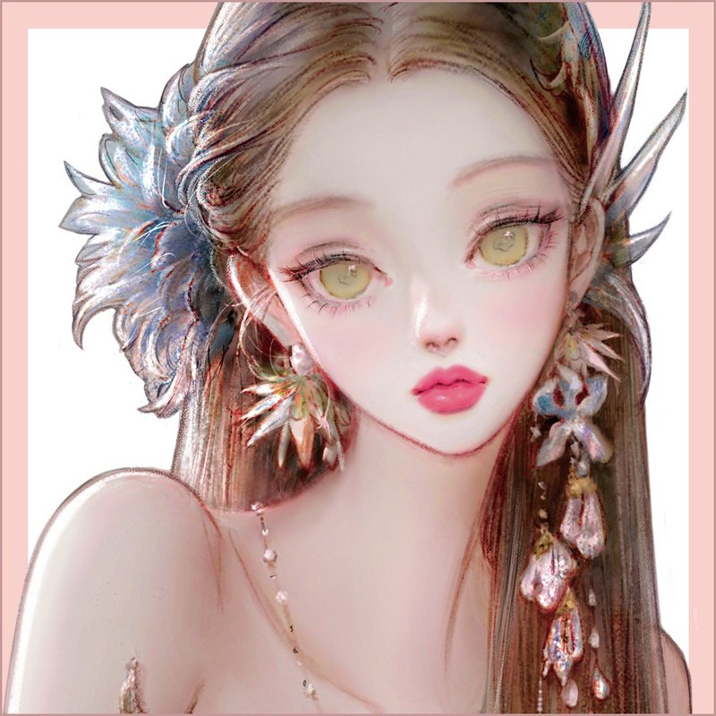 (NEW) Nerissa - 貼紙 - 紙 藍色