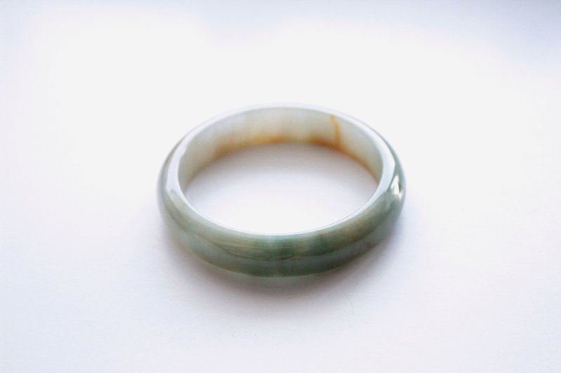 Journal-Classical Fenghua Pure Natural A Jade (Burmese Jade) Delicate Gradient Yellow Jade x Oil Green Bracelet - สร้อยข้อมือ - เครื่องเพชรพลอย 