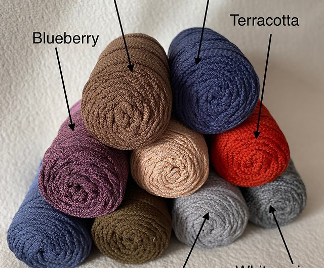 Crochet 5 Mm Cord, Macrame Poly Rope for Crochet and Knitting Baskets, Rugs  and Macrame Wall Hangings. 