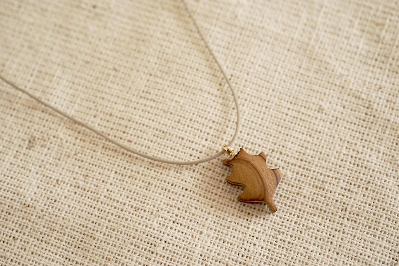 hiiragi necklace - Necklaces - Wood Brown