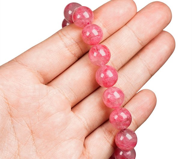 正佳ジュエリー] ローズ石高品質 翡翠 桜 雨 ローズ 11.4-11.8mm
