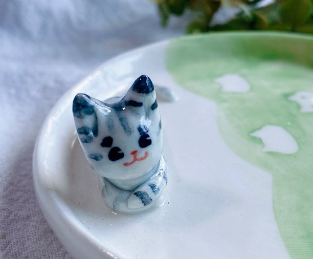 手づくり陶器】トラ猫他3点