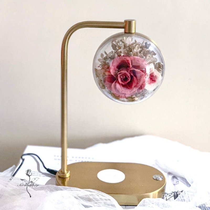 Fragrant wine undischarged wireless charging lamp holder - Dried Flowers & Bouquets - Plants & Flowers 