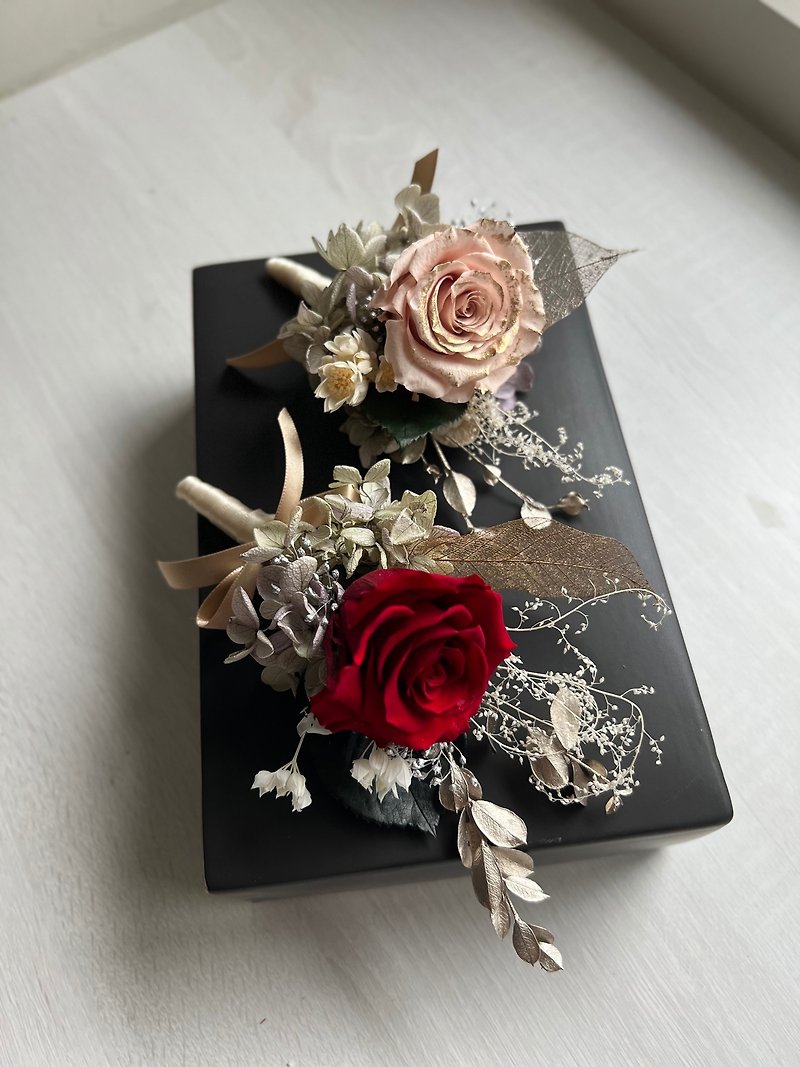 Wedding corsage for bride and groom, exclusive for officiant - Corsages - Plants & Flowers 