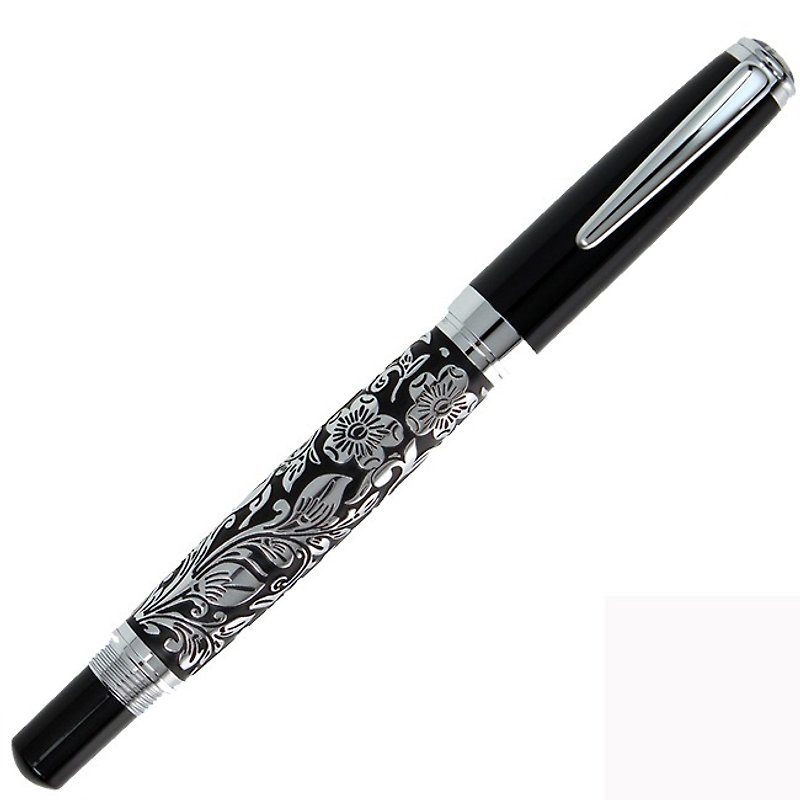 ARTEXローミングボールペン夏ハイビスカス - 水性ボールペン - 銅・真鍮 ブラック
